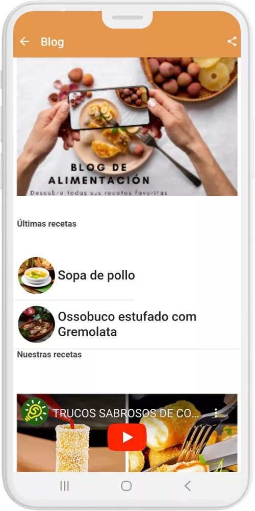 Alimentos App blog