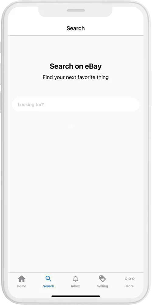 ebay search ios