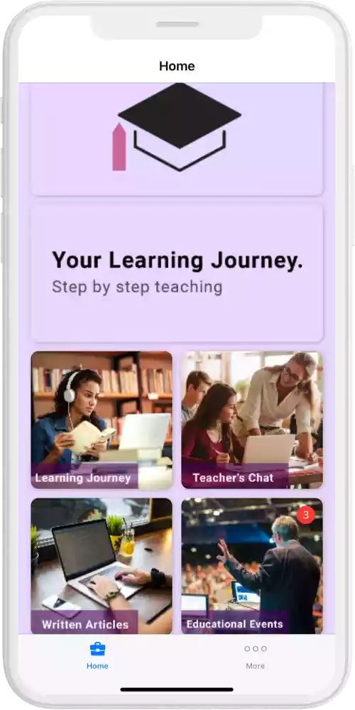 Education app home