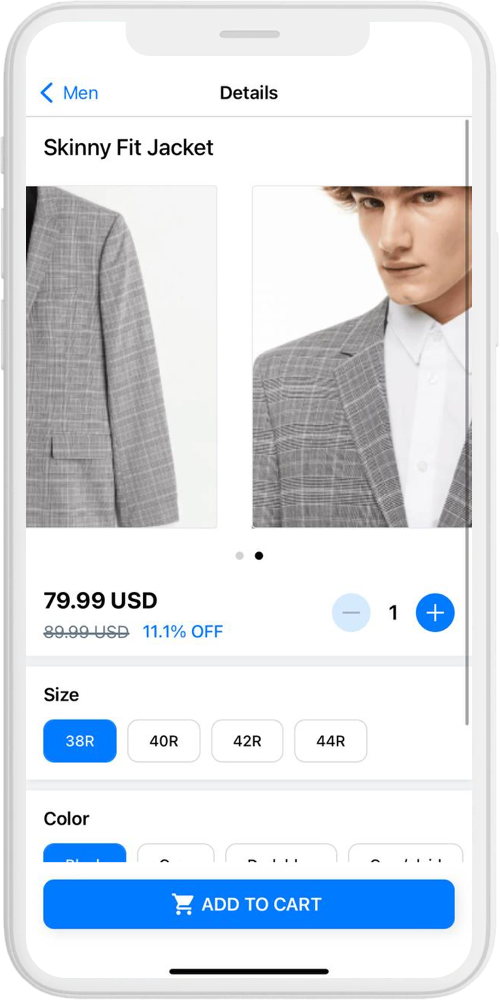 H&M details ios 2