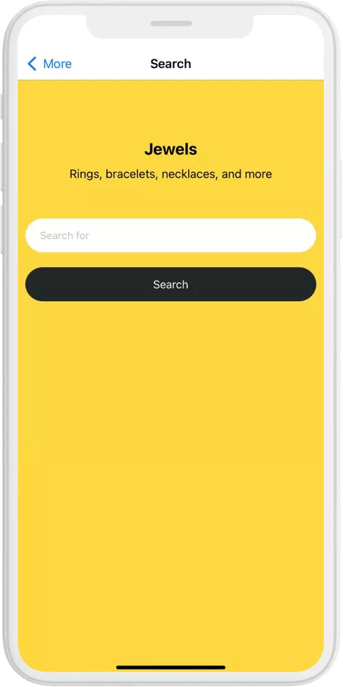 Jewerly Store search ios
