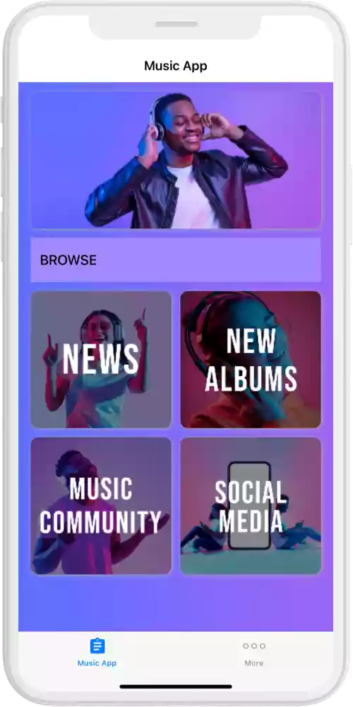 music app home ios