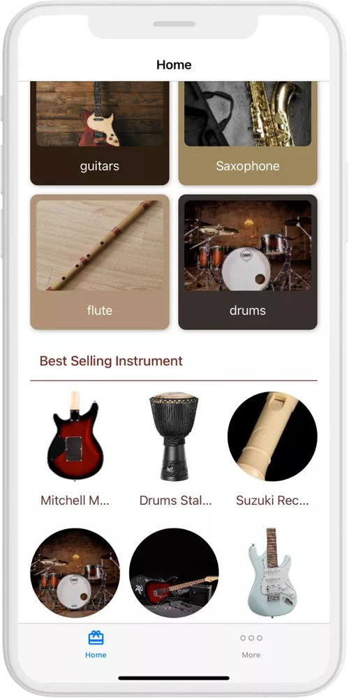 music store home ios