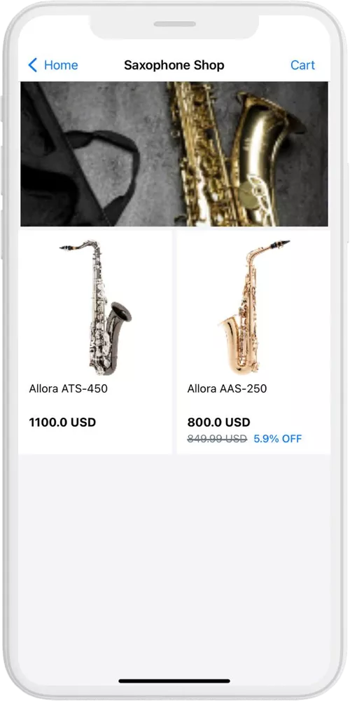 music store saxoph ios