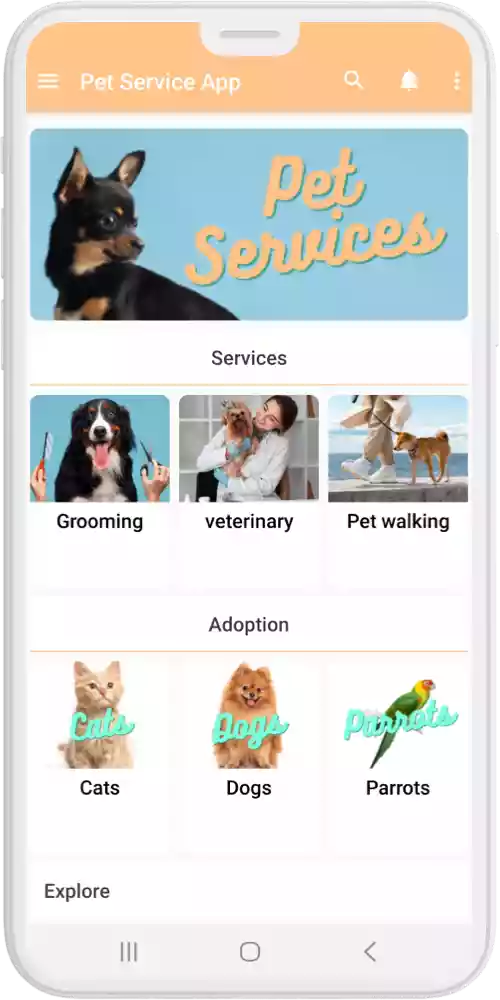 Pet service home