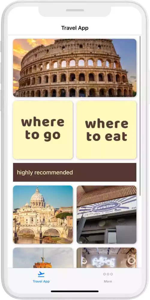 travel app home ios