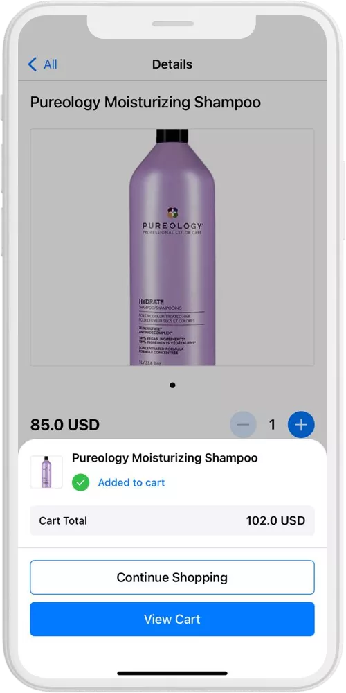 Yodawy add to cart ios